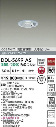 大光電機（DAIKO）屋外灯 DDL-5699AS