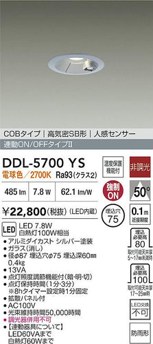大光電機（DAIKO）屋外灯 DDL-5700YS