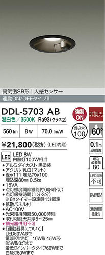大光電機（DAIKO）屋外灯 DDL-5703AB