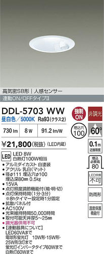 大光電機（DAIKO）屋外灯 DDL-5703WW