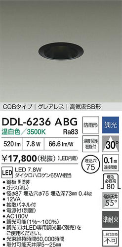 大光電機（DAIKO）屋外灯 DDL-6236ABG