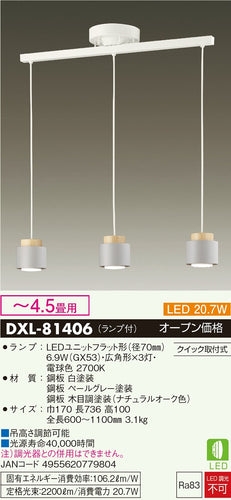 大光電機（DAIKO）ペンダント DXL-81406