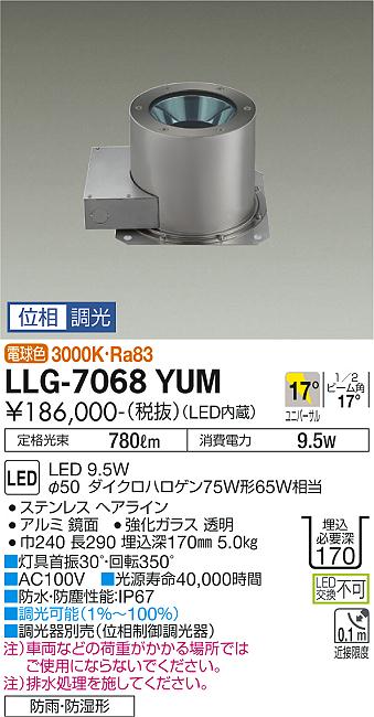 大光電機（DAIKO）屋外灯 LLG-7068YUM