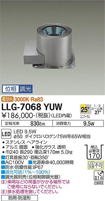 大光電機（DAIKO）屋外灯 LLG-7068YUW