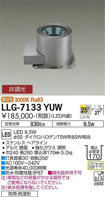 大光電機（DAIKO）屋外灯 LLG-7133YUW