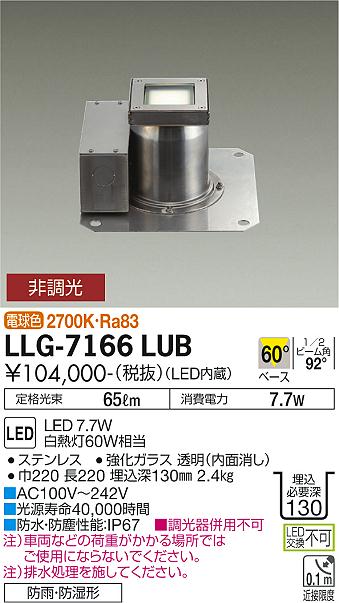 大光電機（DAIKO）屋外灯 LLG-7166LUB