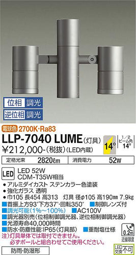 大光電機（DAIKO）屋外灯 LLP-7040LUME