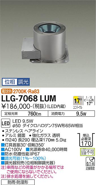 大光電機（DAIKO）屋外灯 LLG-7068LUM