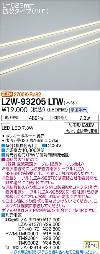 大光電機（DAIKO）ベースライト LZW-93205LTW
